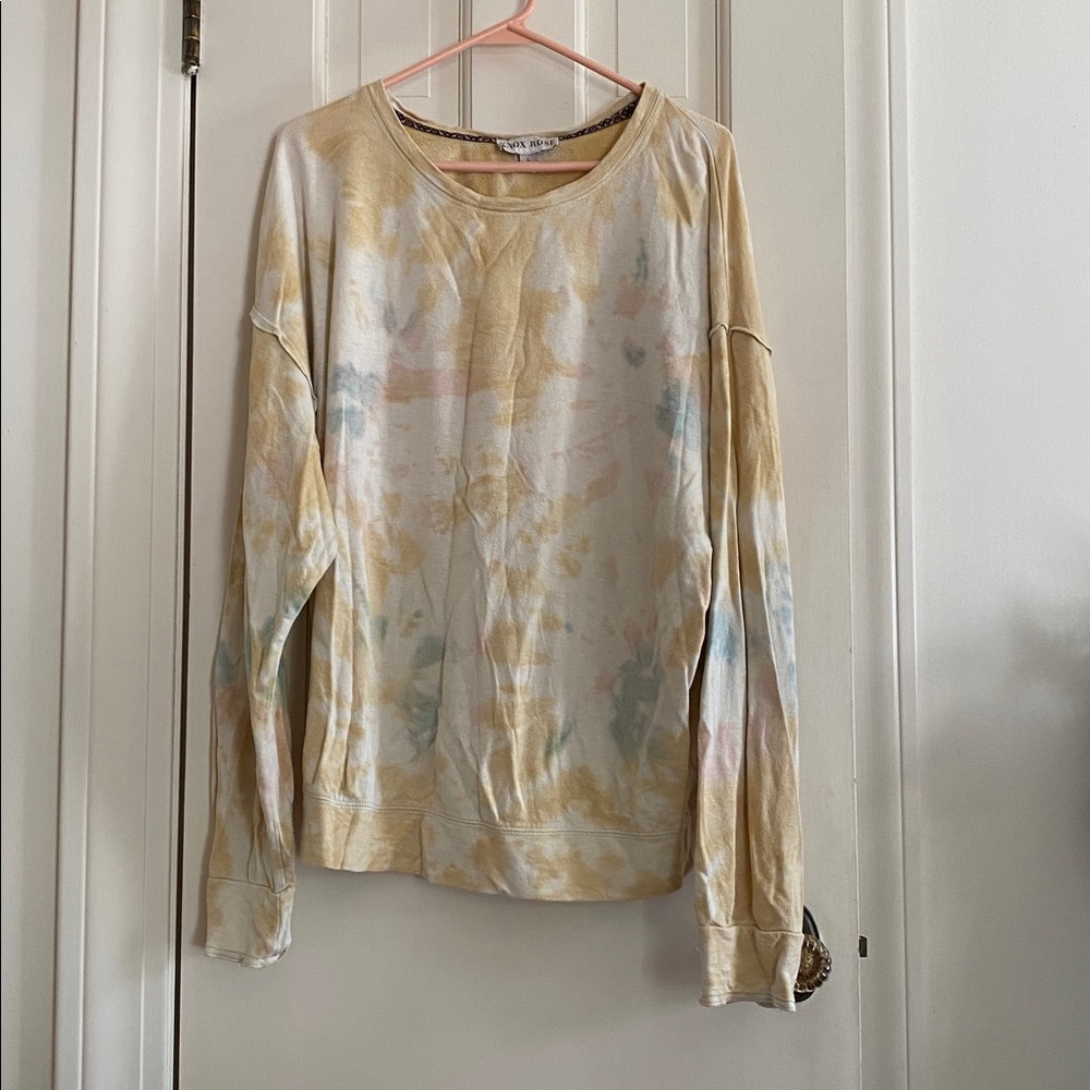 Cozy Tie Dye Knit Sweater